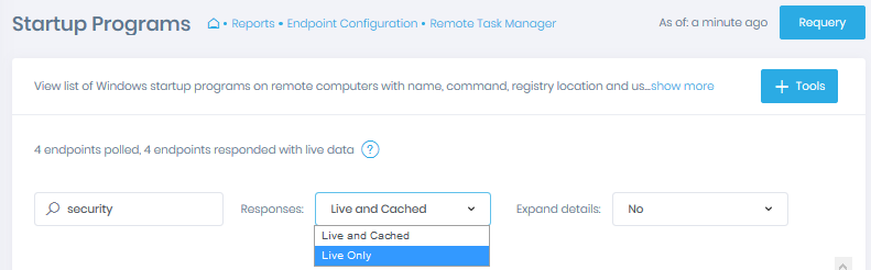 How to run command for startup programs on all domain computers. Filter and save results to CSV file with help of plain Windows Powershell script. - set filters