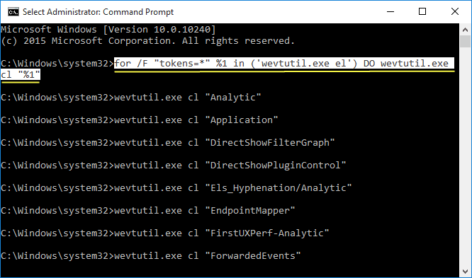 Clear All Event Viewer Logs in Command Prompt Solution 1 to Clear Event Viewer Logs is Using cmd