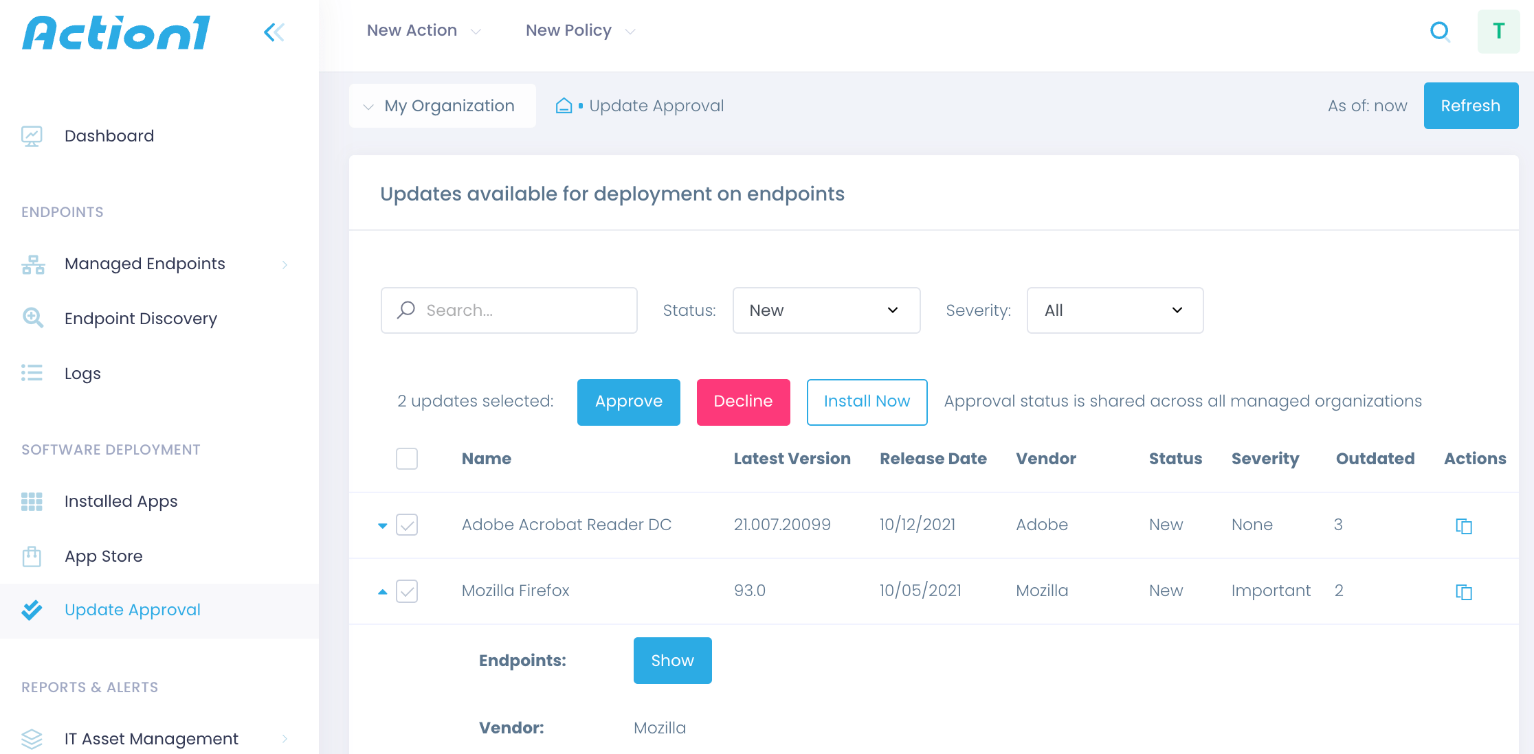 identify-missing-approval missing patches action1