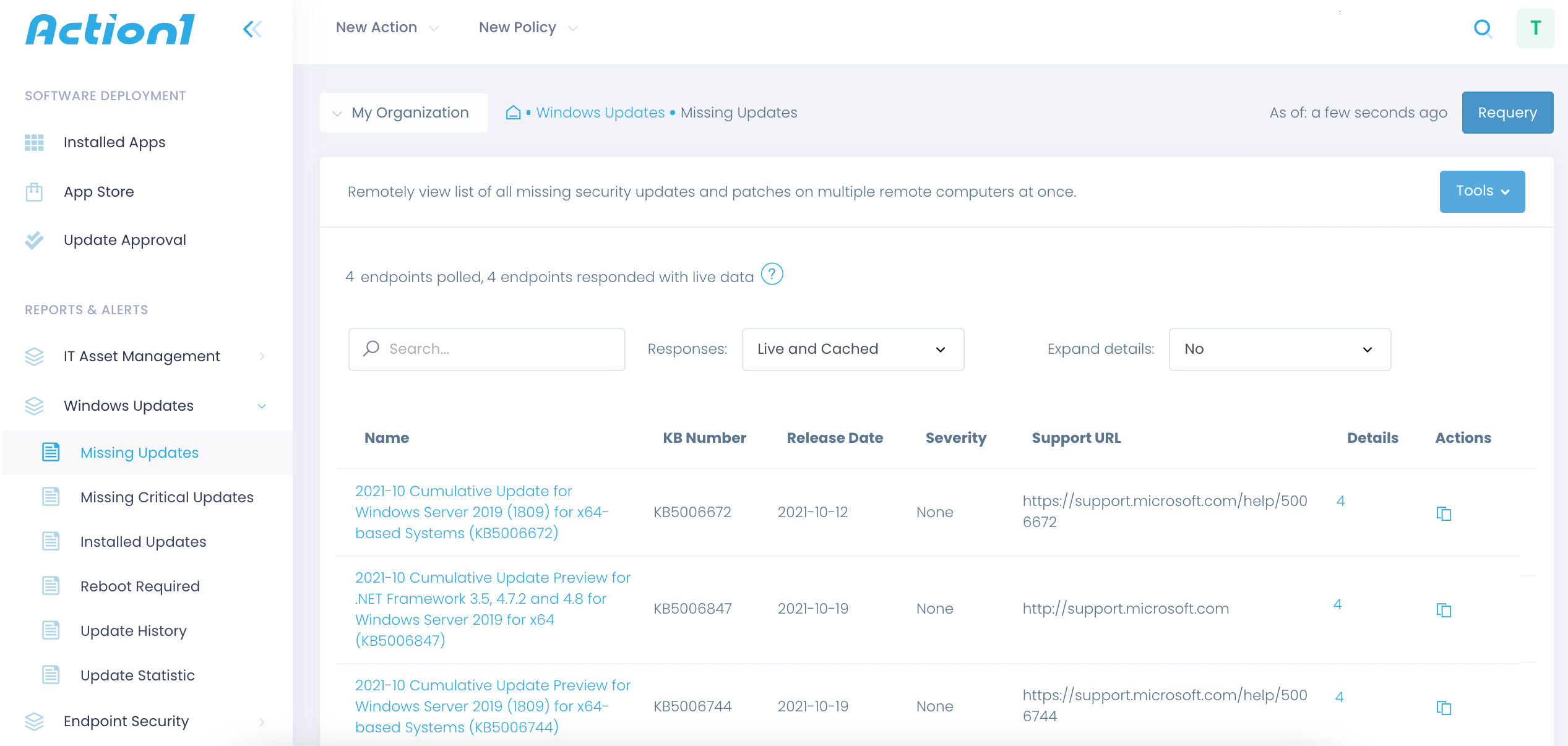 missing-updates patch compliance report