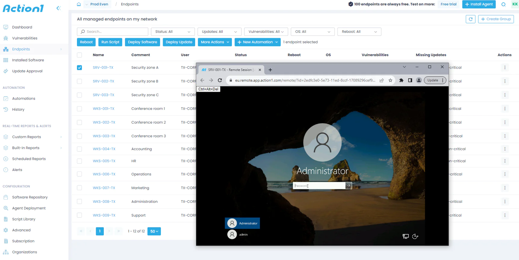 remote desktop 2 Starting a remote desktop session