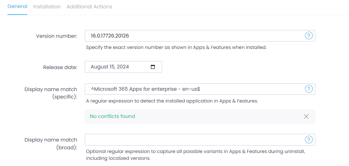 kb_6 Specify package version general properties.