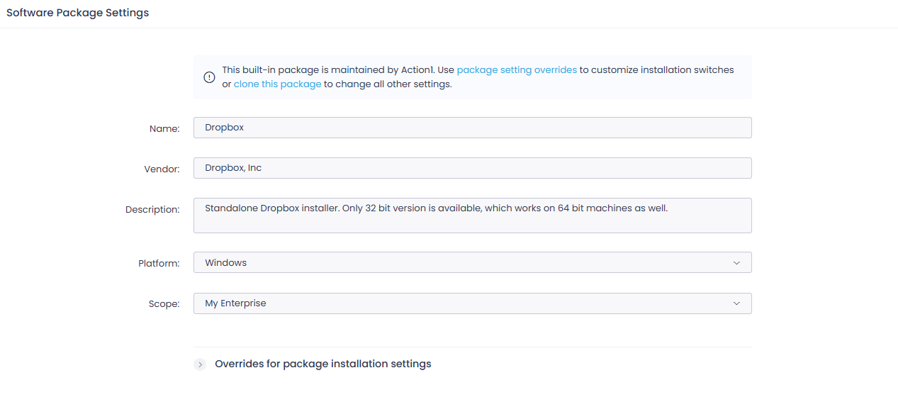 override - select package Select target architecture and Office 365 edition.