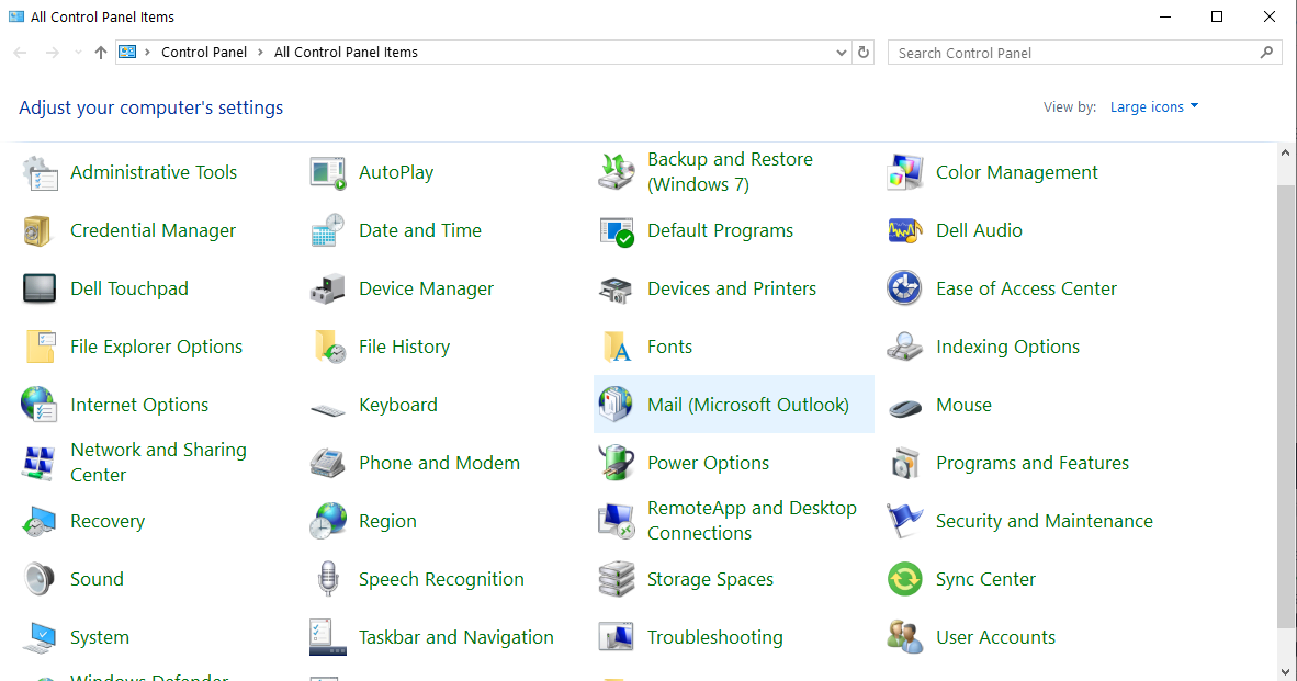 Windows Control Panel