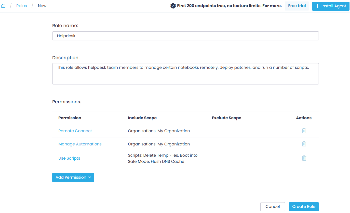 example-role Manage user access to Action1