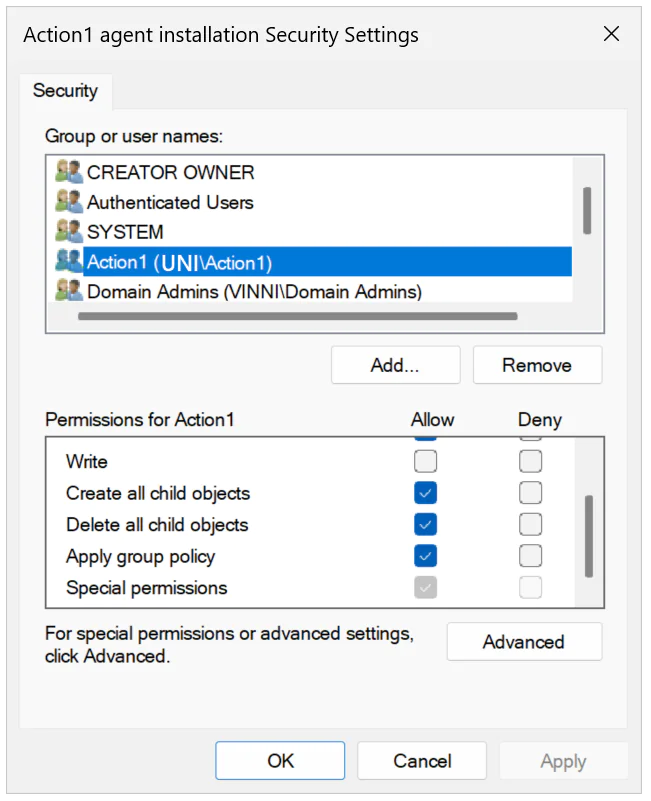 gpo-group-permissions-2 Group Policy - Advanced permissions for a computer