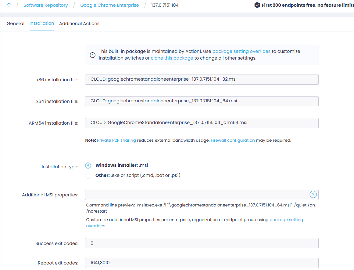 package-version-install-tab-new Programs and Features