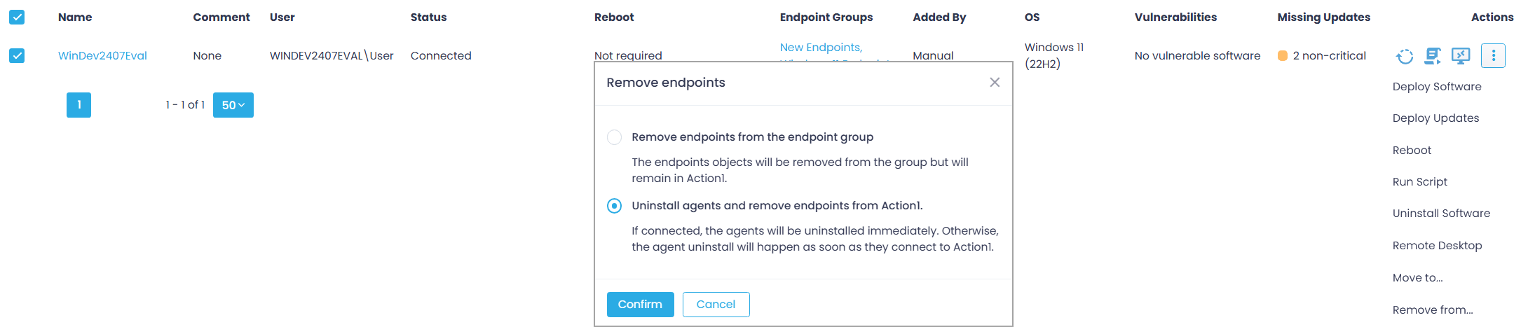 Action1 Agent Deployment
