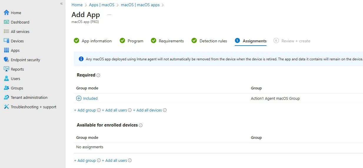 app_group_assign Select Office apps.