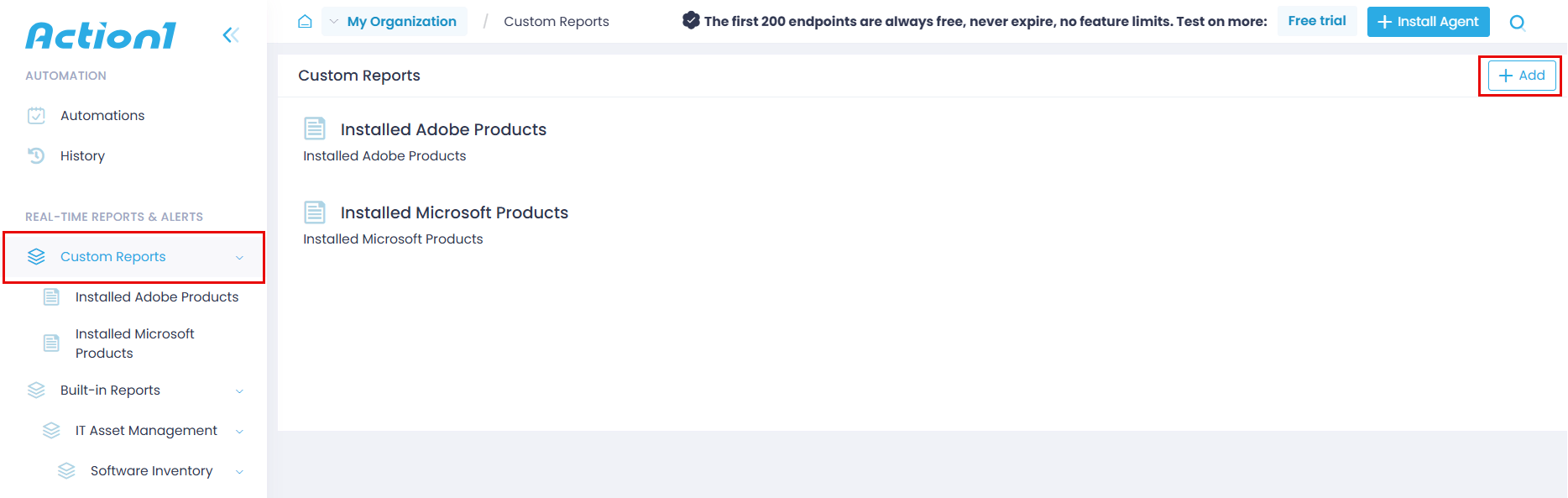 Endpoints view and General tab expanded