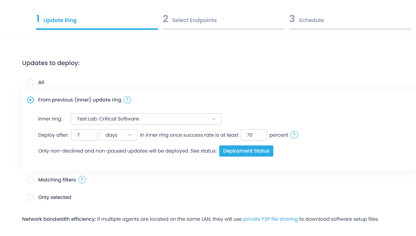 wizard-step-1-select-updates Creating patch management automation - step 1