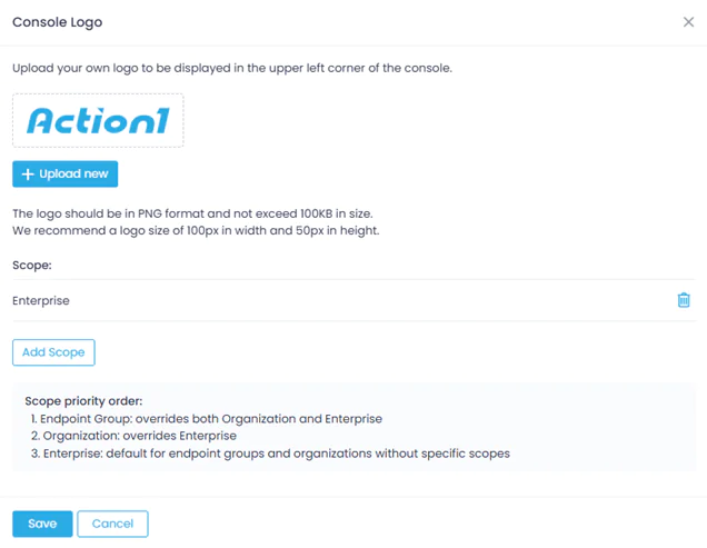 Endpoints view and General tab expanded