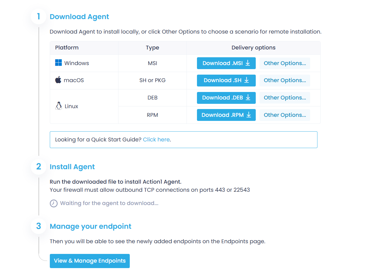 install-wizard-new-1 Dashboard page